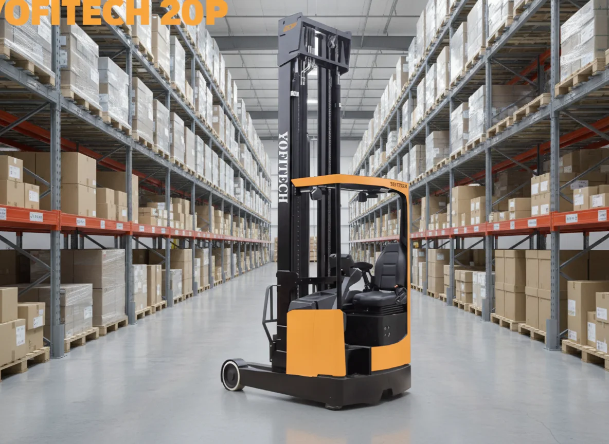 YOFITECH RB20P Electric Reach Truck Stacker, 2 T