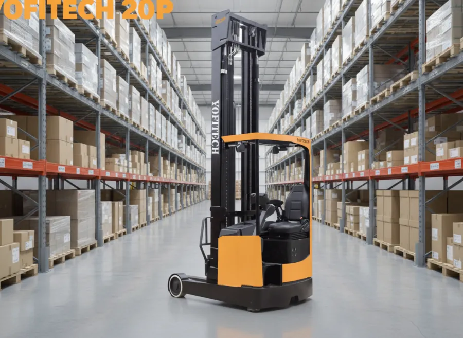 YOFITECH RB20P Electric Reach Truck Stacker, 2 T